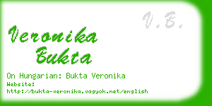 veronika bukta business card